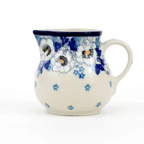 Mlecznik ceramiczny 091 0,2l <br> 2222X Biało-niebieskie anemony